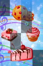 Piano Cupcake Tiles Delicious Yummy Cake Icecream截图2