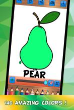 Simple ColorsFruits &Vegetables coloring for kids截图2