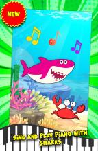 Piano Little Shark Tiles  Sea Animated swimming截图2