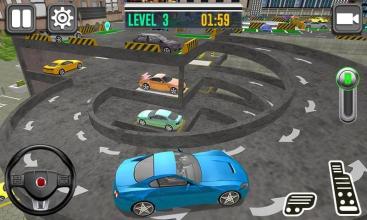 Realistic Auto Car Parking Dr. Driving In Garage截图3