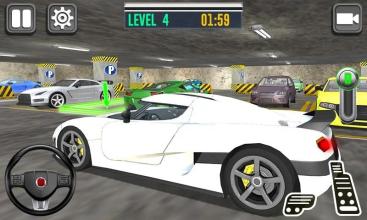 Realistic Auto Car Parking Dr. Driving In Garage截图4