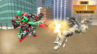 US Robot Bike Transform Shooting Game截图2