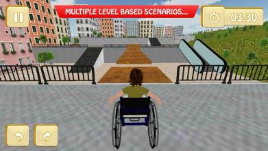 Wheel Chair Simulator : Xtreme Stunts and Parking截图4