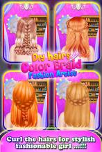 DIY Hairs Makeup Color Braid Fashion Artist截图1