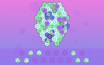 Aurora Hex  Pattern Puzzles截图2