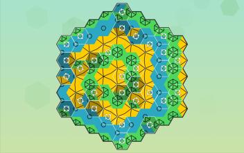 Aurora Hex  Pattern Puzzles截图3