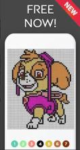 Paw : Pixel Art - Color By Number - Puzzle Patrol截图2