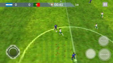 Soccer shoot  A thrilled football league 3D截图3