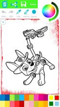 Paw Coloring Book for Puppy patrol for kids截图1