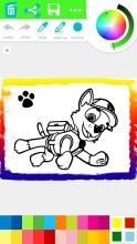 Paw Coloring Book for Puppy patrol for kids截图4