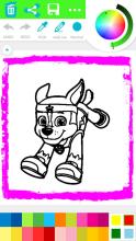 Paw Coloring Book for Puppy patrol for kids截图2