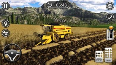 Farmer Harvest Simulator 3D  Tractor Hauling截图3