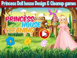 Princess Doll House Cleaning & Decoration Games截图1