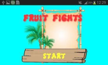 Fruit Fight:Challenge your friend 2 player game截图1