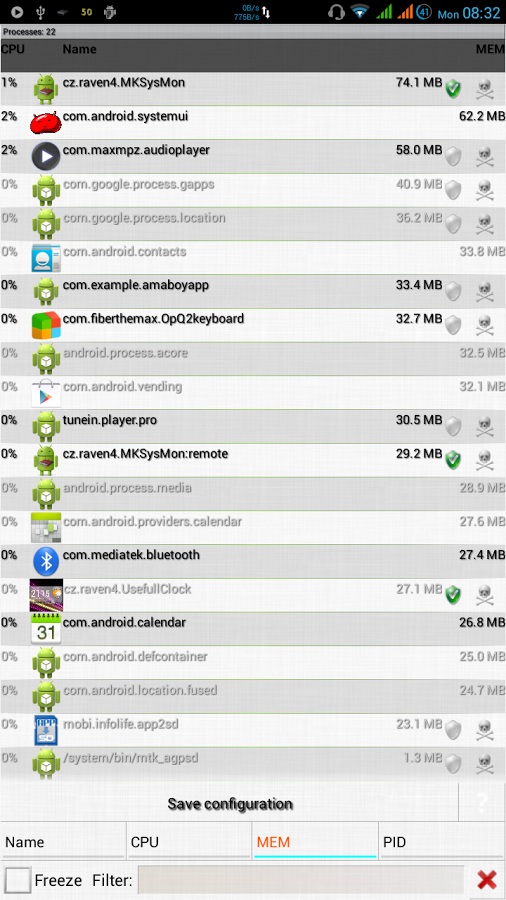 System Monitor Info CPU ...截图3