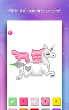 Unicorn Number Coloring - Pixel Art No.Draw截图5