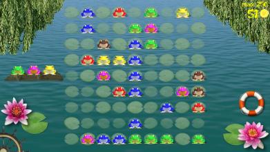 Frogs row - Color lines puzzle截图3