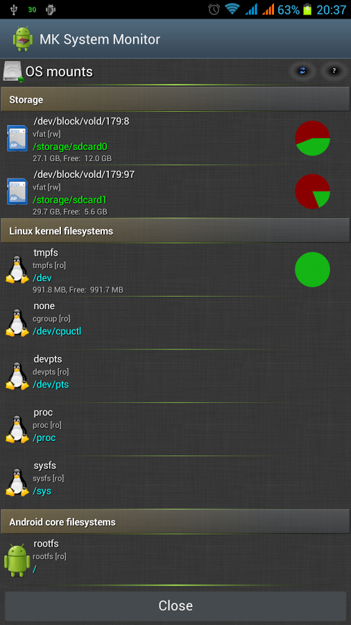 System Monitor Info CPU ...截图7