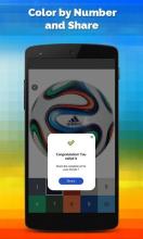 Football Sandbox color by numbers: Soccer logo截图5