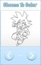 Saiyan DBZ Hero Goku Coloring Book Free截图3