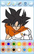 Saiyan DBZ Hero Goku Coloring Book Free截图2