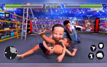 Kids Tag Team Wrestling: Real Rumble Fighting 3D截图2