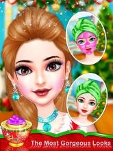 Christmas Holiday Fashion Salon - Makeover Game截图2