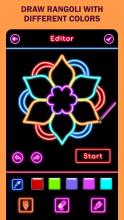 Learn To Draw Glow Rangoli Step By Step截图3