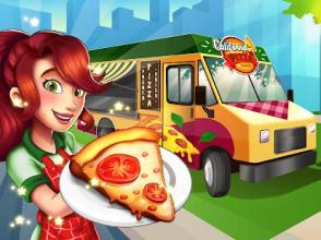 California Pizza Truck - Fast Food Cooking Game截图1