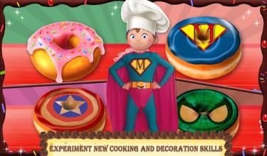 Superhero Donut Desserts Shop: Sweet Bakery Game截图3