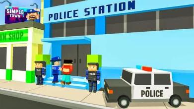 Blocky Police Craft Running Thief Chase Simulator截图1