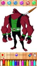 coloring ben 10 omnitrix ultimate alien omniverse截图5