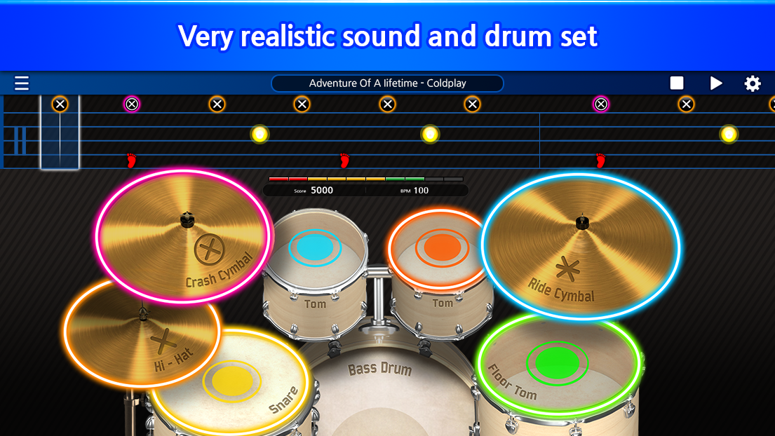 Touch Beat2 – Drum Game, Drum Set, Drum Lesson截图5