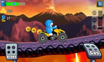 Doremon ATV Hill Racing - atv quad doremon games截图2