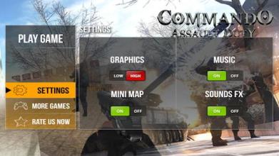 Commando Assault Duty 3D截图3