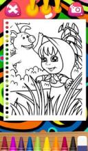 Mash and the bear Coloring Book截图2