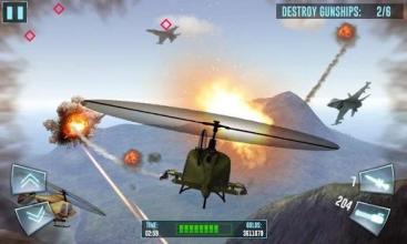 Air Thunder Gunship War Sim 3D截图2