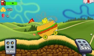 Sponge Car climb Racing - sponge-boob games free截图1