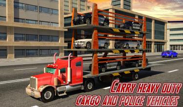 Police limo quad bike transporter Police chase 3D截图4