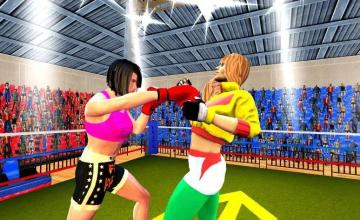 women fighting 3d  real girl wrestling games截图3