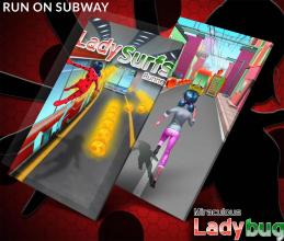 Super lady Surfs Railway截图2