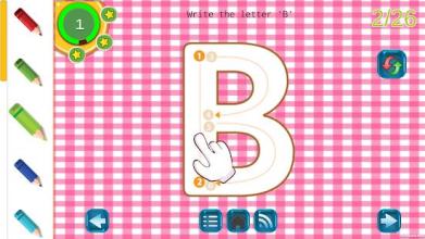 Tracing Letters and Numbers - Preschool free app截图5