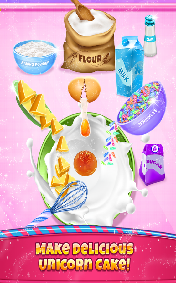 Unicorn Cake Bakery - Sweet Cake Dessert Maker截图2