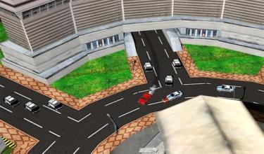 Highway Police Car Chase-Grappler Police Bumper截图1