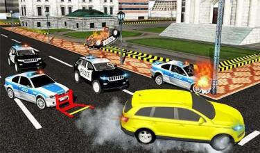 Highway Police Car Chase-Grappler Police Bumper截图2