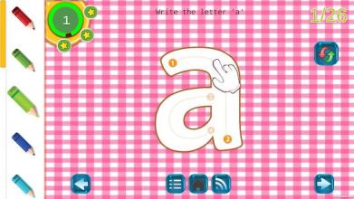 Tracing Letters and Numbers - Preschool free app截图4