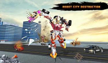 Lion Robot vs Robot Tiger Wars Transform截图2