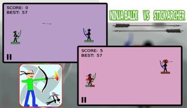 Baldi Ninja VS Stickman Archer截图2