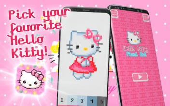 Hello Kitty Pixel Art - Kitty Color By Number截图5