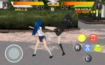 Schoolgirls Battle - Fighting Rumble Arena截图1